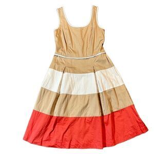 Nine West Sleeveless Tank Color Block Dress 4